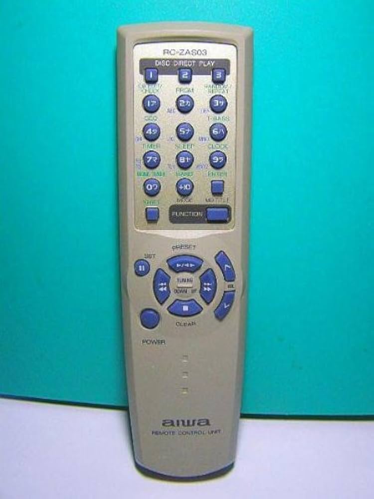 【通電確認済み】aiwa アイワ オーディオリモコン RC-ZAS03 Amazon.co.jp: アイワ オーディオリモコン RC-ZAS03 : 家電＆カメラ